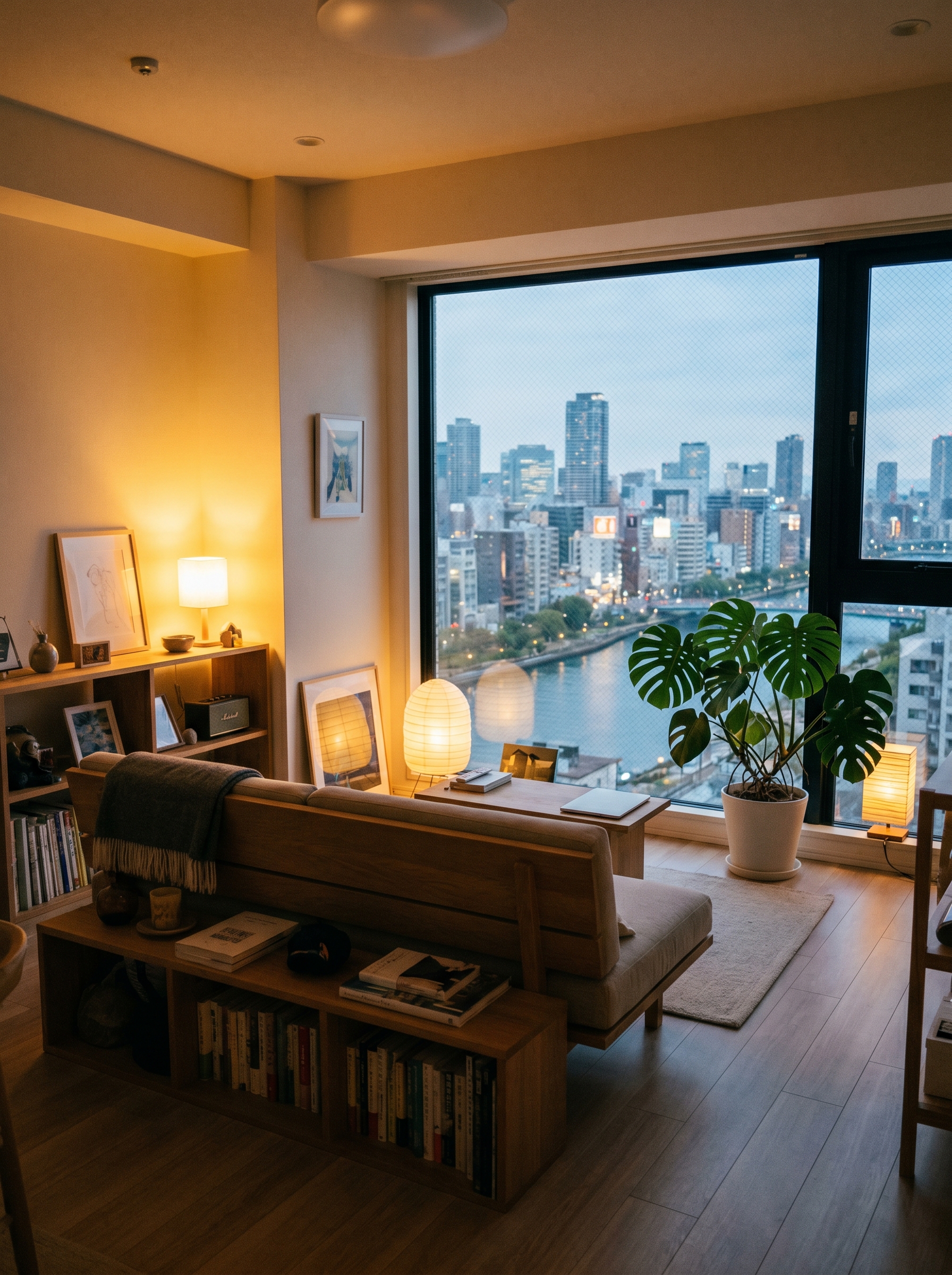 Cozy Japanese apartment interior — cost of living in Japan