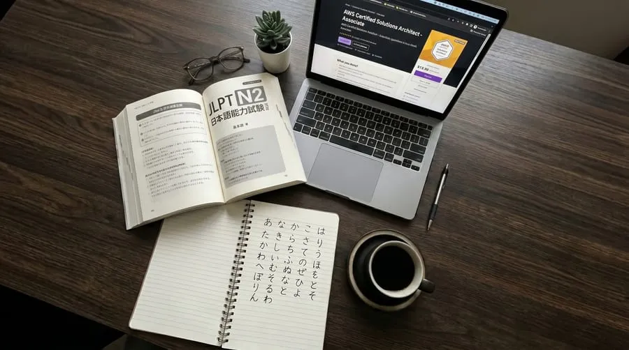 JLPT N2 study materials for IT engineers in Japan